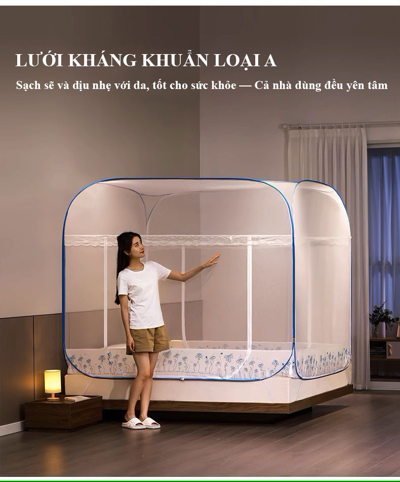 M&agrave;n chụp chống muỗi tự bung gấp gọn b&igrave;nh minh 13