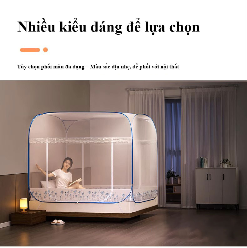 M&agrave;n chụp chống muỗi tự bung gấp gọn b&igrave;nh minh 15