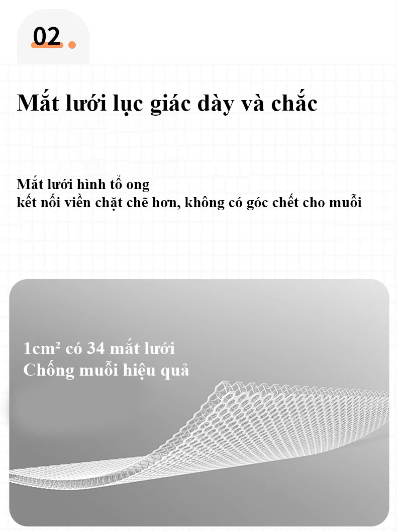 M&agrave;n chụp chống muỗi tự bung gấp gọn b&igrave;nh minh 5