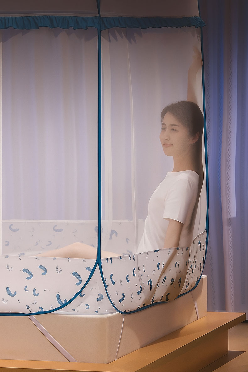 M&agrave;n chụp chống muỗi tự bung gấp gọn b&igrave;nh minh 7